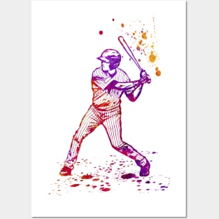 Baseball Batter or Hitter in Launch Position - 02 Posters and Art